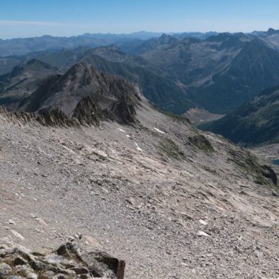 Vue vers l'Est du Col de Molières (Lac de Molières)