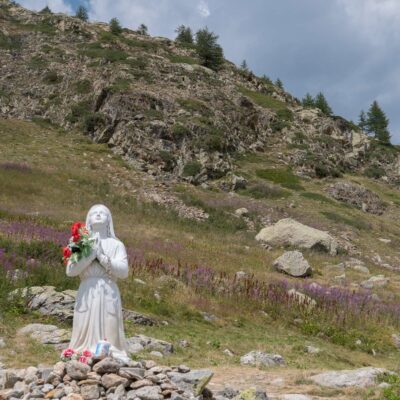 Peu avant l'arrivée à Sant'Anna di Vinadio